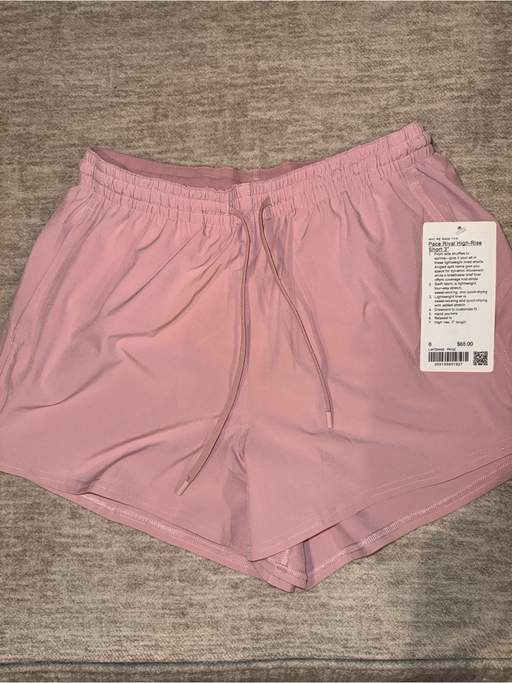 Lululemon Pace Rival High-Rise Short
